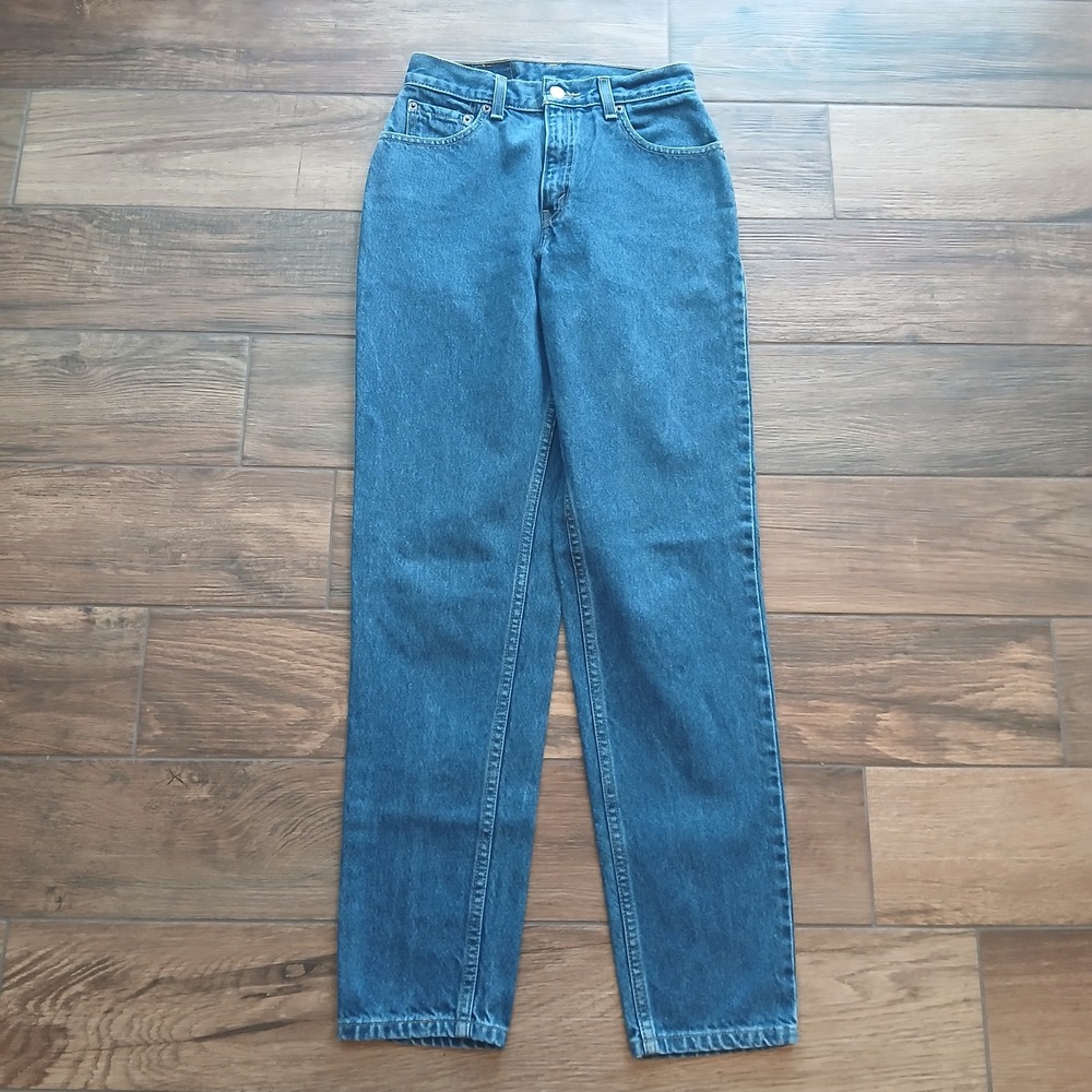 Vintage‎ Levi's Jeans Womens 4 M Blue 550 Relaxed Fit Tapered Y2K (FITS 25x31)